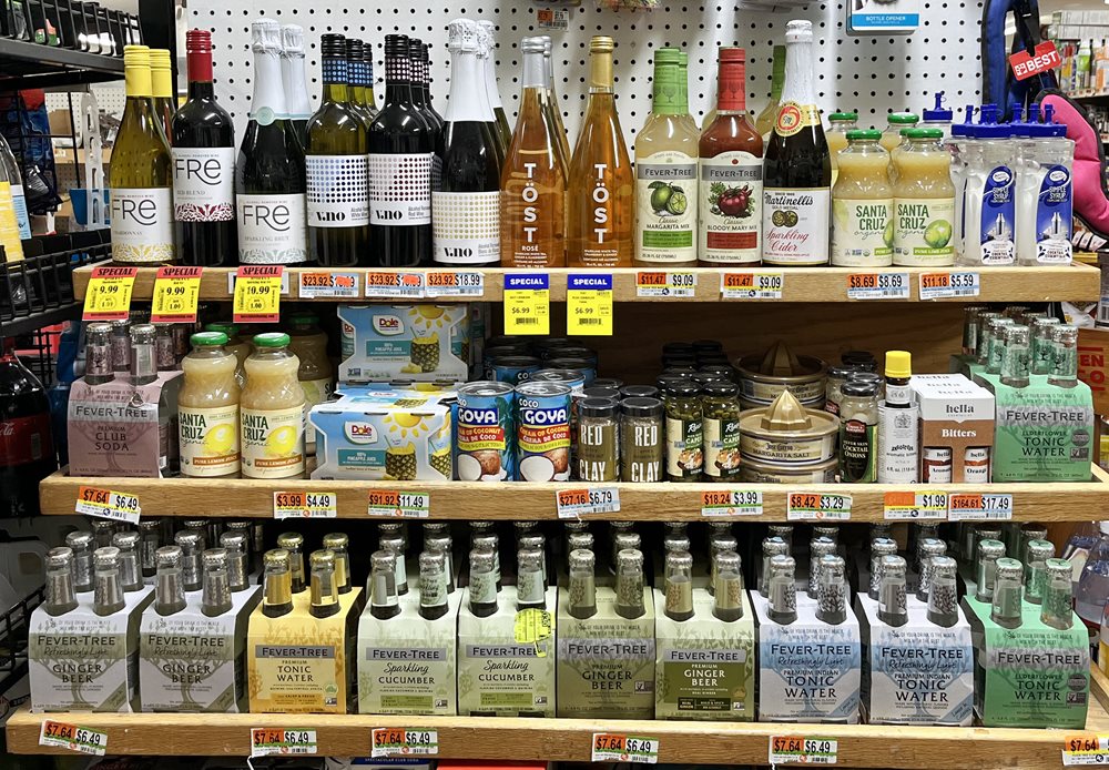 KBV nono-alcoholic wine and mixers