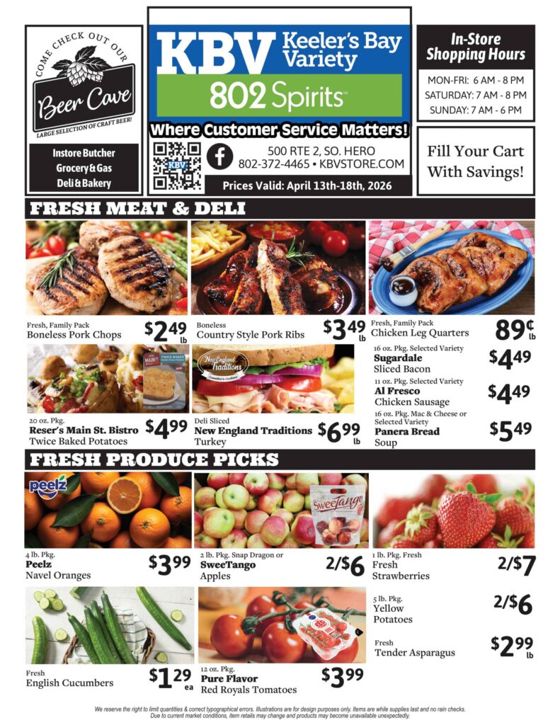 KBV specials April 13-18, page 1