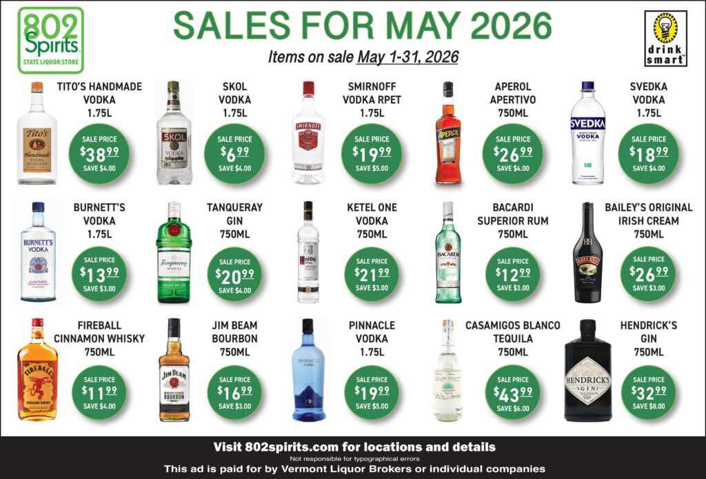 802 Spirits May 2026 specials