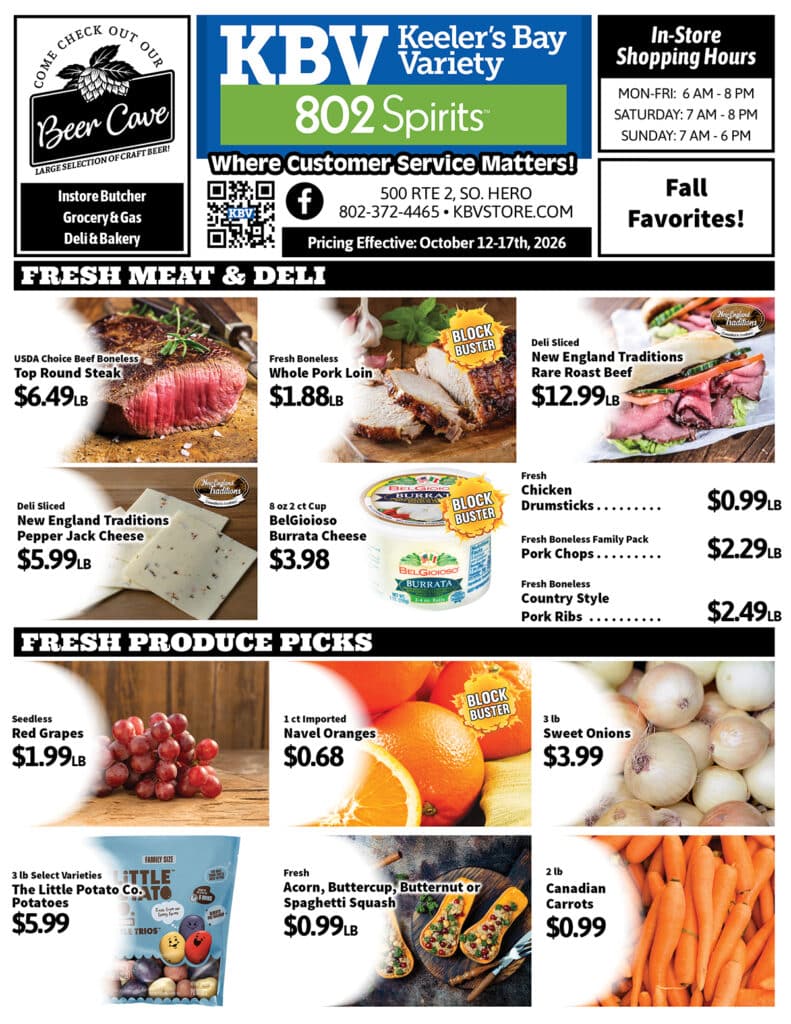 KBV specials Oct 12-17, 2026, pg 1